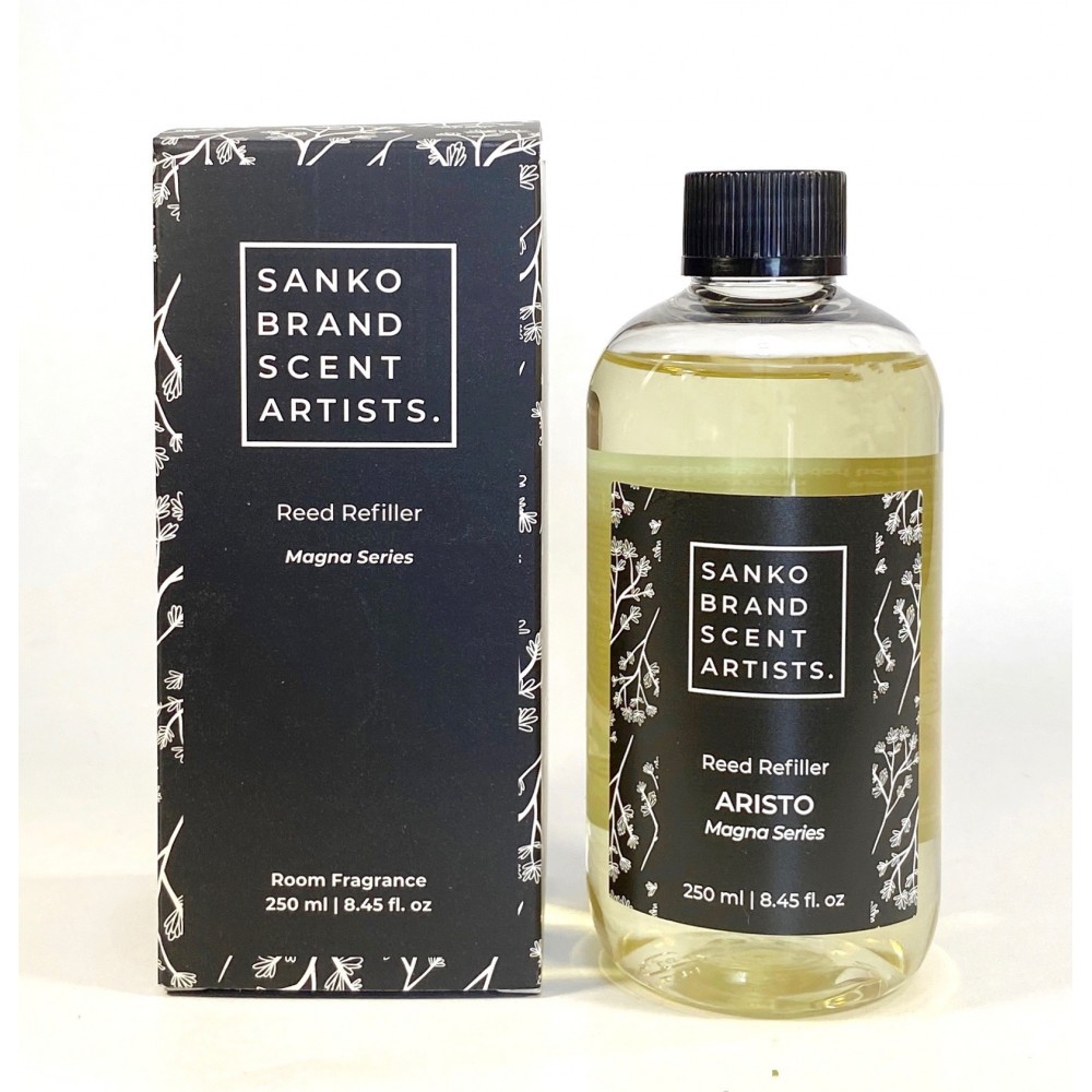 ARISTO Magna Series Reed Refiller αρωματικό χώρου 250 ml (Ανταλλακτικό για το Reed Diffuser) ΑΝΤΑΛΛΑΚΤΙΚΑ ΑΡΩΜΑΤΙΚΑ ΧΩΡΟΥ ΓΙΑ ΑΡΩΜΑΤΙΚΑ ΜΕ ΣΤΙΚΣ