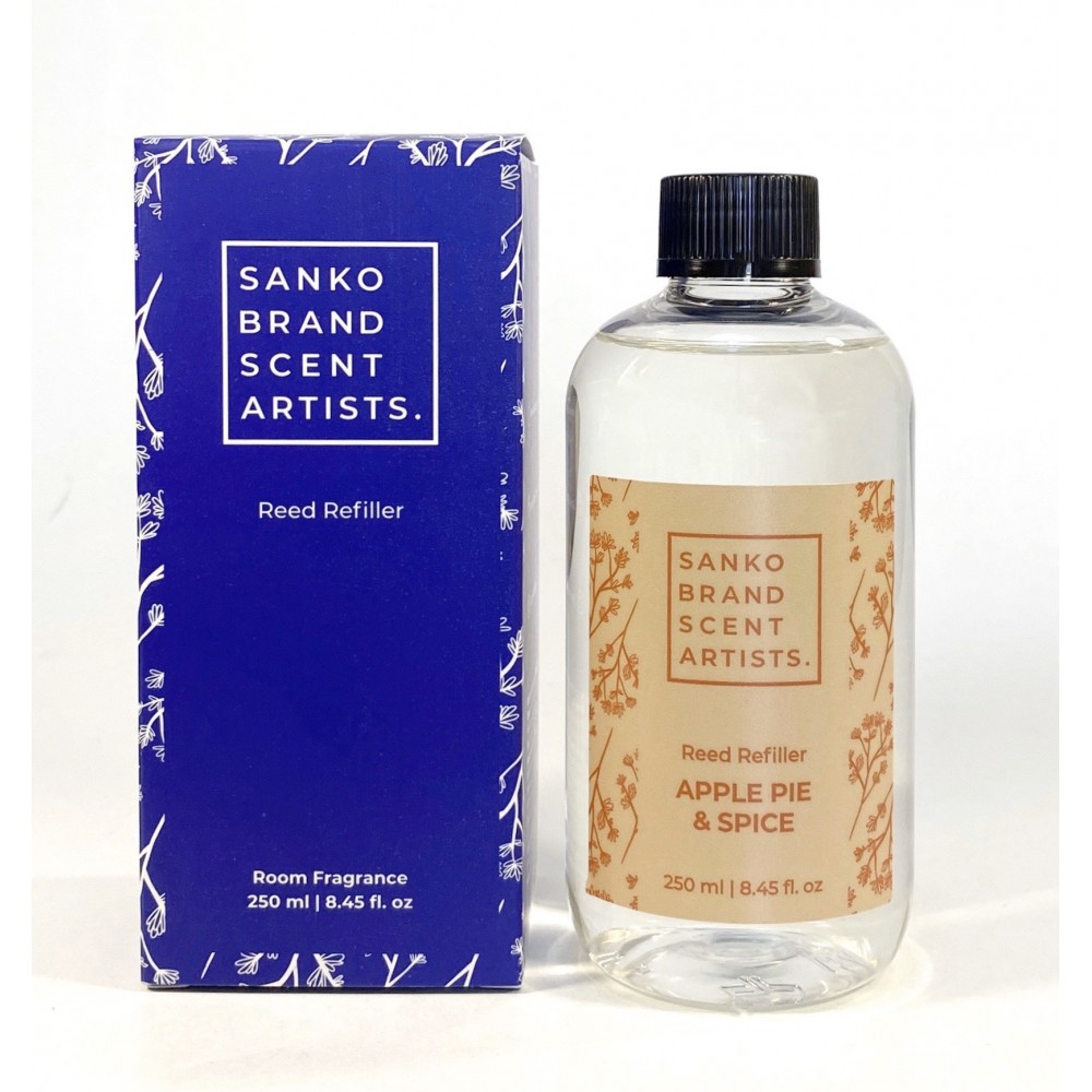 APPLE PIE & SPICE Reed Refiller αρωματικό χώρου 250 ml (Ανταλλακτικό για το Reed Diffuser) ΑΝΤΑΛΛΑΚΤΙΚΑ ΑΡΩΜΑΤΙΚΑ ΧΩΡΟΥ ΓΙΑ ΑΡΩΜΑΤΙΚΑ ΜΕ ΣΤΙΚΣ