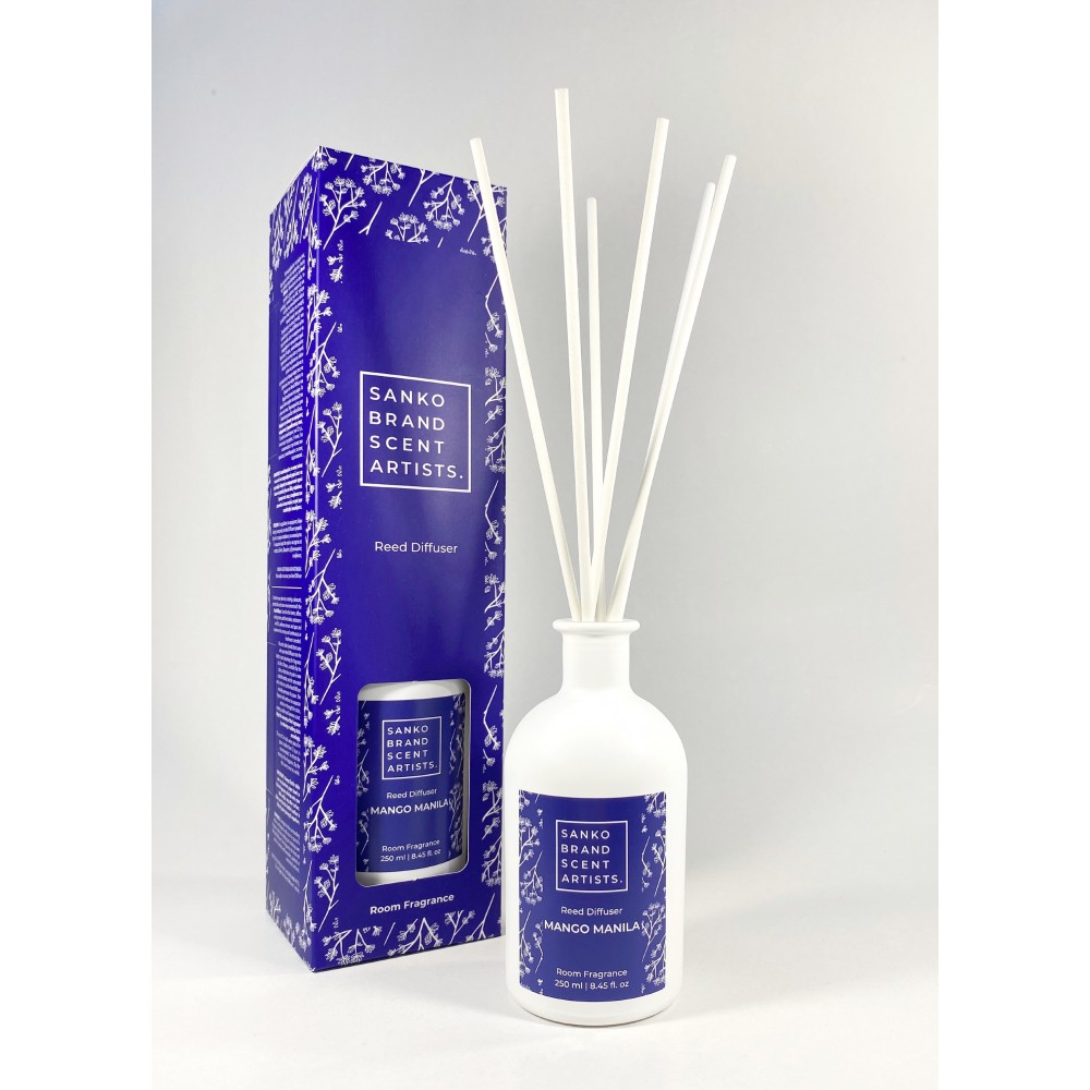 MANGO MANILA Reed Diffuser αρωματικό χώρου 250 ml  ΑΡΩΜΑΤΙΚΑ ΧΩΡΟΥ ΜΕ ΣΤΙΚΣ